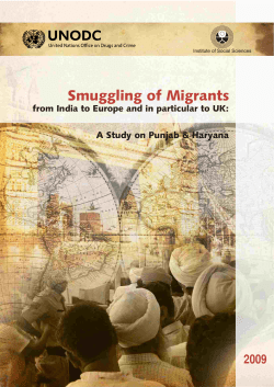 Smuggling of Migrants from Punjab and Haryana