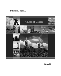 A Look at Canada - Publications du gouvernement du Canada