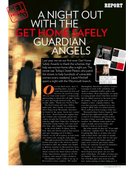 A night out with the Get Home Safely guArdiAn Angels