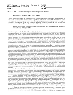 Class Information Sheet (Spring-2001)