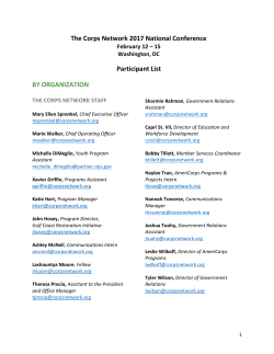 See a list of registered attendees for the 2017 Conference