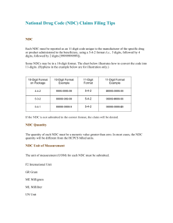 National Drug Code handout 2