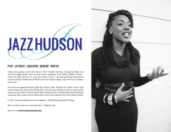 presskit - Jazz Hudson