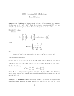 18.06 Linear Algebra, Problem set 6 solutions
