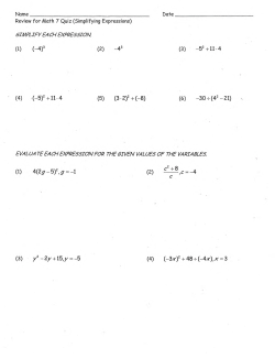 5IMPLIFY EACH EXPRESSION · ( 4) -(