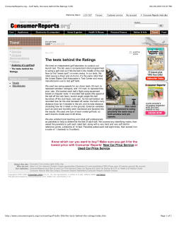 ConsumerReports.org - Golf balls, the tests behind the Ratings 5