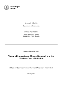 Financial Innovations, Money Demand, and the Welfare Cost of
