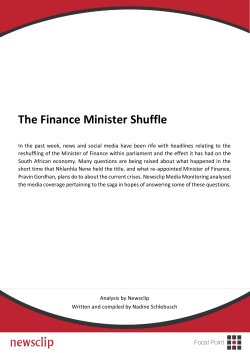 The Finance Minister Shuffle