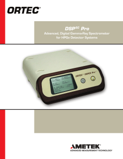 DSPEC Pro Digital Signal Processing Gamma Ray Spectrometer