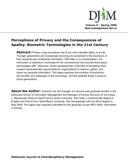 Perceptions of Privacy and the Consequences of Apathy