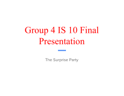 Group 4 IS 10 Final Presentation