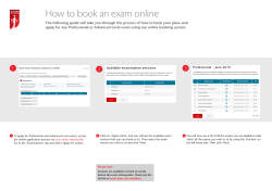 How to book an exam online