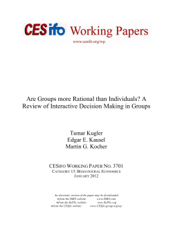 A Review of Interactive Decision Making in Groups