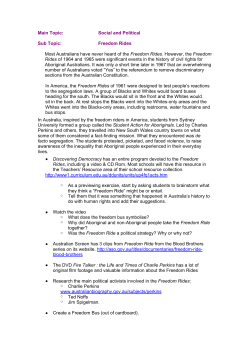 Main Topic: Social and Political Sub Topic: Freedom Rides Most