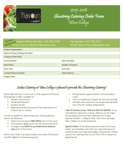 Student Shoestring Menu - Utica College Dining Services