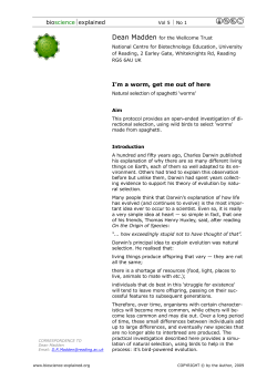 bioscience  explained I`m a worm, get me out of here