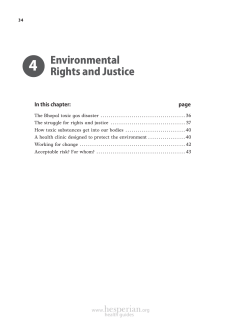 Environmental Rights and Justice