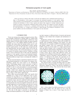 Mechanical properties of viral capsids