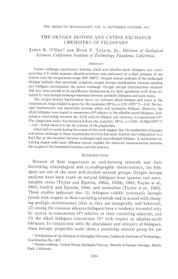 THE OXYGEN ISOTOPE AND CATION EXCHANGE CHEMISTRY