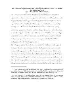 1 War Crimes and Legal Immunities: The Complicities of Waffen