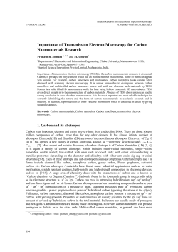 Importance of Transmission Electron Microscopy for Carbon