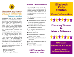 to learn more - Elizabeth Cady Stanton Hometown Association