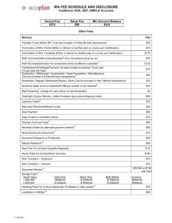 IRA Fee Disclosure v2 03152012 Accuplan