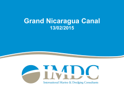 IMDC &ndash; Grand Nicaragua Canal