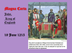 Magna Carta - Hicksville Public Schools