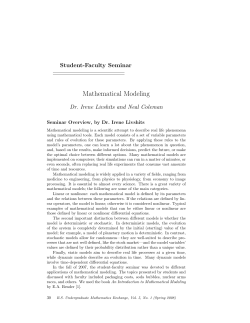 Mathematical Modeling