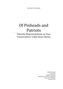 Of Pinheads and Patriots - Helda