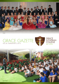 Grace Gazette Semester 2, 2013