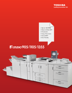 Brochure - Toshiba America Business Solutions