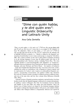 Dime con qui&eacute;n hablas, y te dir&eacute; qui&eacute;n eres