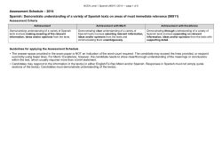 NCEA Level 1 Spanish (90911) 2014