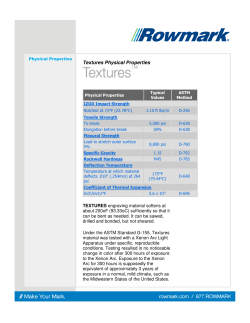 Textures Physical Properties