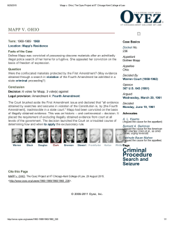 Mapp v Ohio