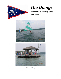 June Doings - Dixie Sailing Club