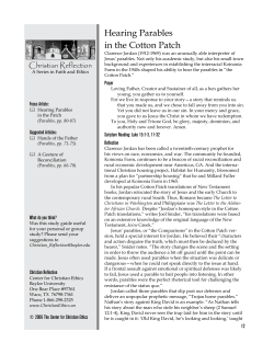 Hearing Parables in the Cotton Patch