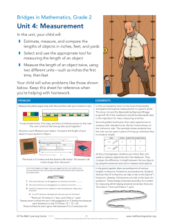 Unit 4 - The Math Learning Center