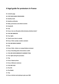 Activist Guide to French Law