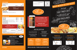 Takeout Menu