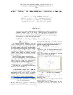 creating of the primitive shapes using autocad
