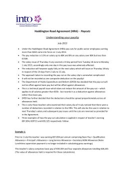 Haddington Road Agreement - Understanding Your Payslip