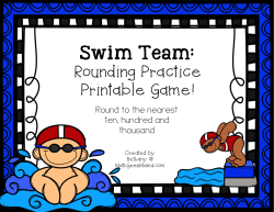 Rounding Practice Printable Game!