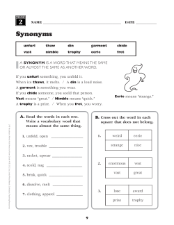 Synonyms - Scholastic