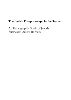 The Jewish Diasporascape in the Straits - VU Research Portal
