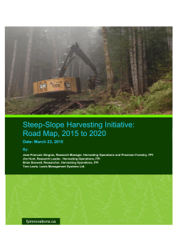 roadmap - Steep Slope Initiative
