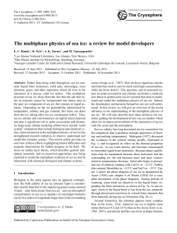 The multiphase physics of sea ice: a review for