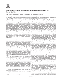 High-latitude eruptions cast shadow over the African monsoon and